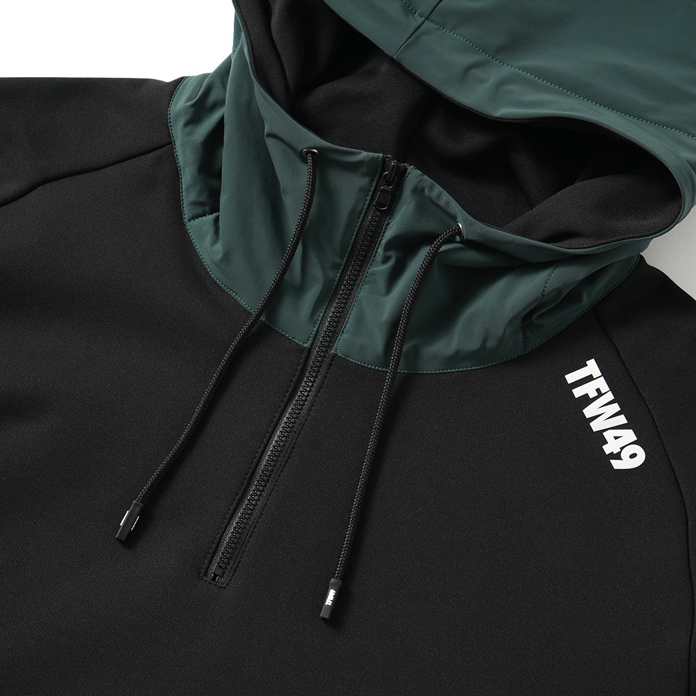 TFW49 ティーエフダブリュー49 COMBINATION HOODIE コンビネーション フーディー T042420010 BK×GR
