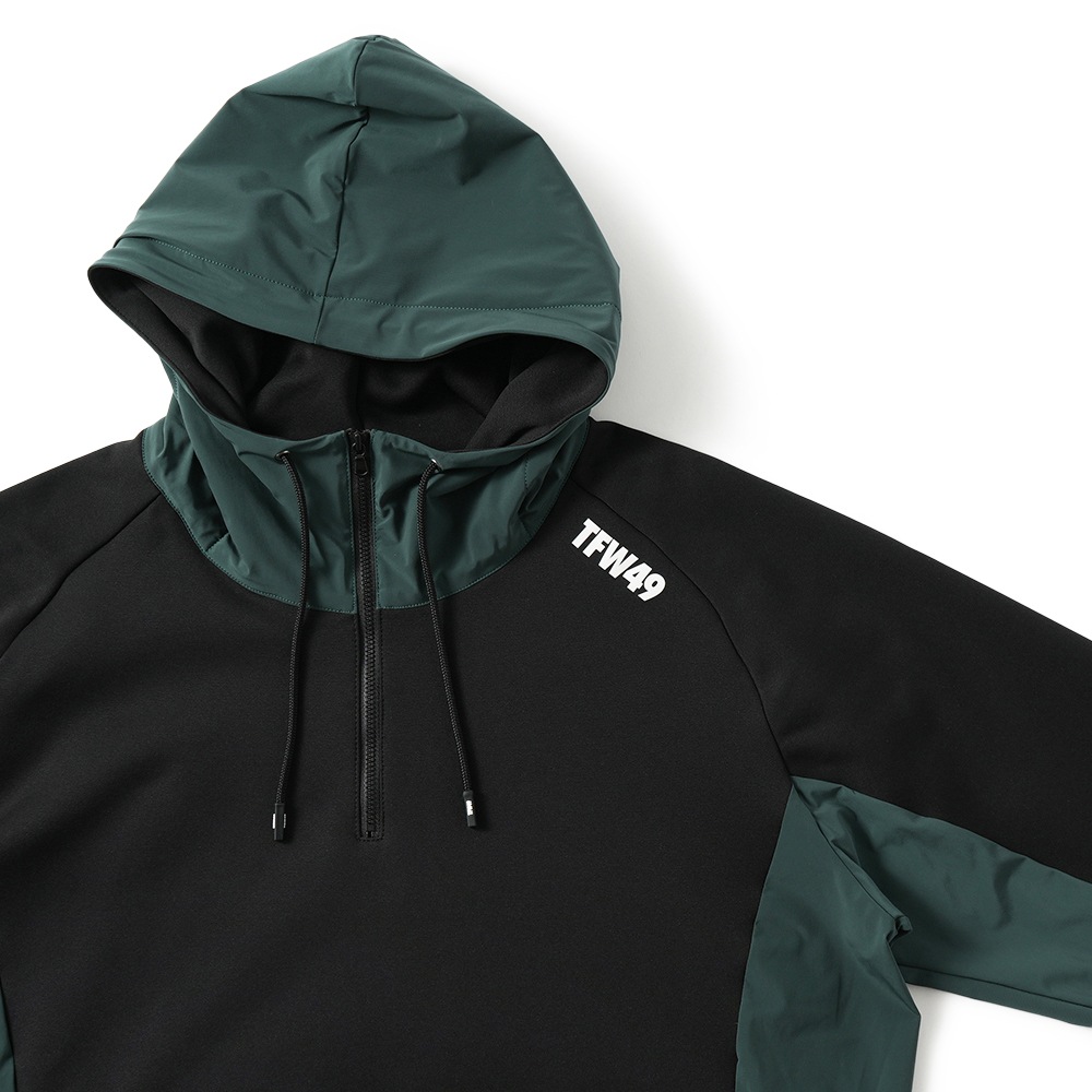TFW49 ティーエフダブリュー49 COMBINATION HOODIE コンビネーション フーディー T042420010 BK×GR