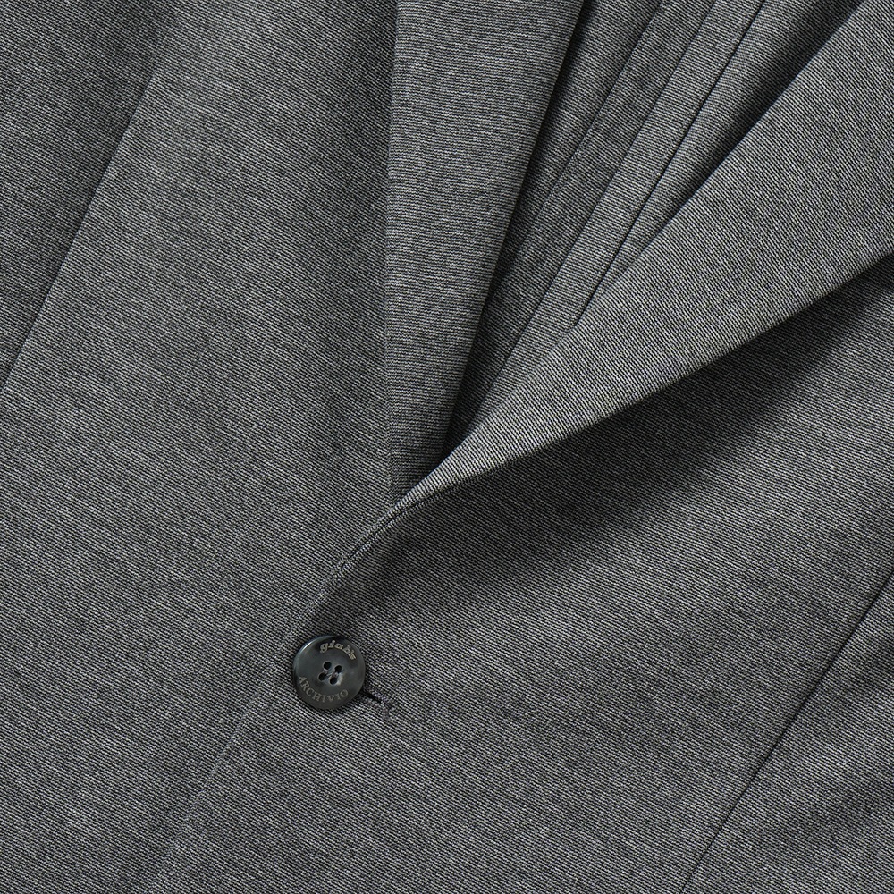 giab's ARCHIVIO ジャブスアルキヴィオ STROZZI/L A5666 ストロッツィ ニューウォッシャブルジャージー 2B ジャケット GREY