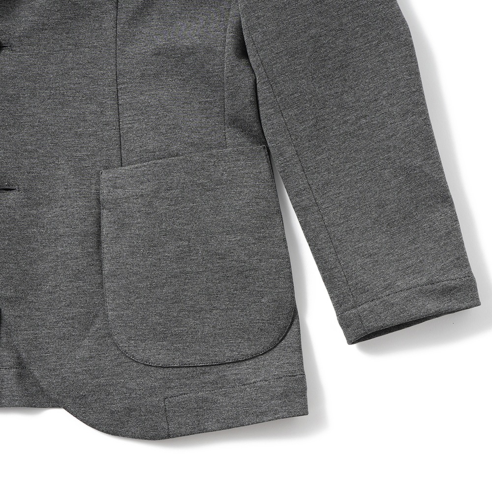 giab's ARCHIVIO ジャブスアルキヴィオ STROZZI/L A5666 ストロッツィ ニューウォッシャブルジャージー 2B ジャケット GREY