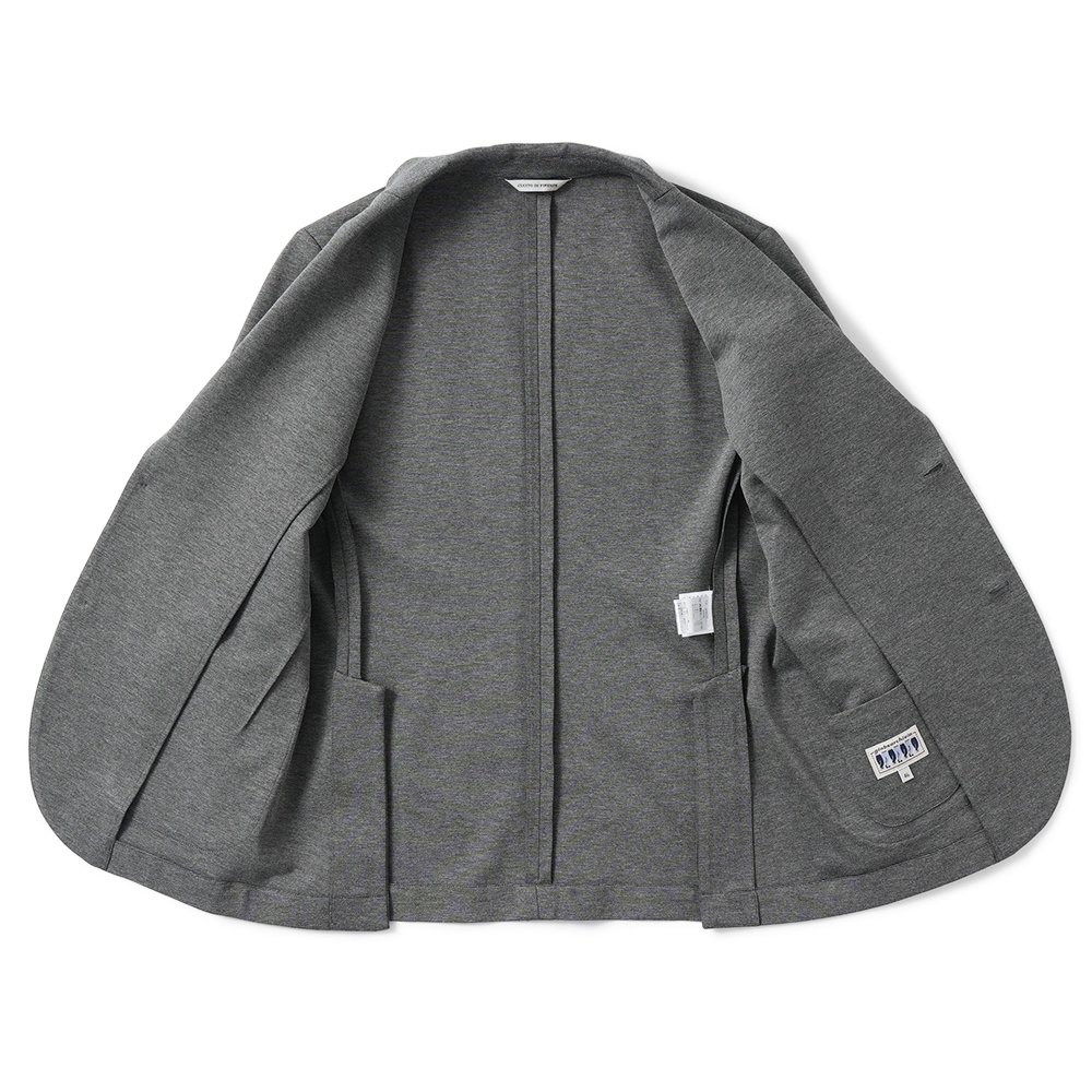 giab's ARCHIVIO ジャブスアルキヴィオ STROZZI/L A5666 ストロッツィ ニューウォッシャブルジャージー 2B ジャケット GREY