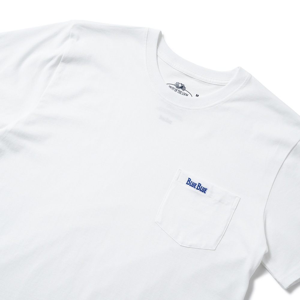 FRUIT OF THE LOOM × BLUE BLUE オーガニックコットン2パックCNポケットTシャツ26 NATURAL