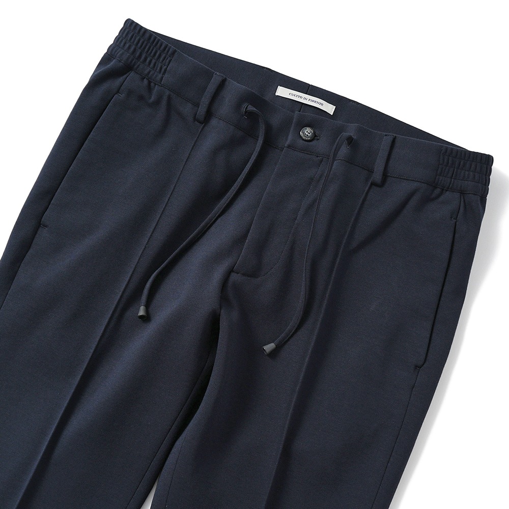 giab's ARCHIVIO ジャブスアルキヴィオ MASACCIO/M1 A5666 マサッチョ ニューウォッシャブルジャージー ドローコードパンツ NAVY