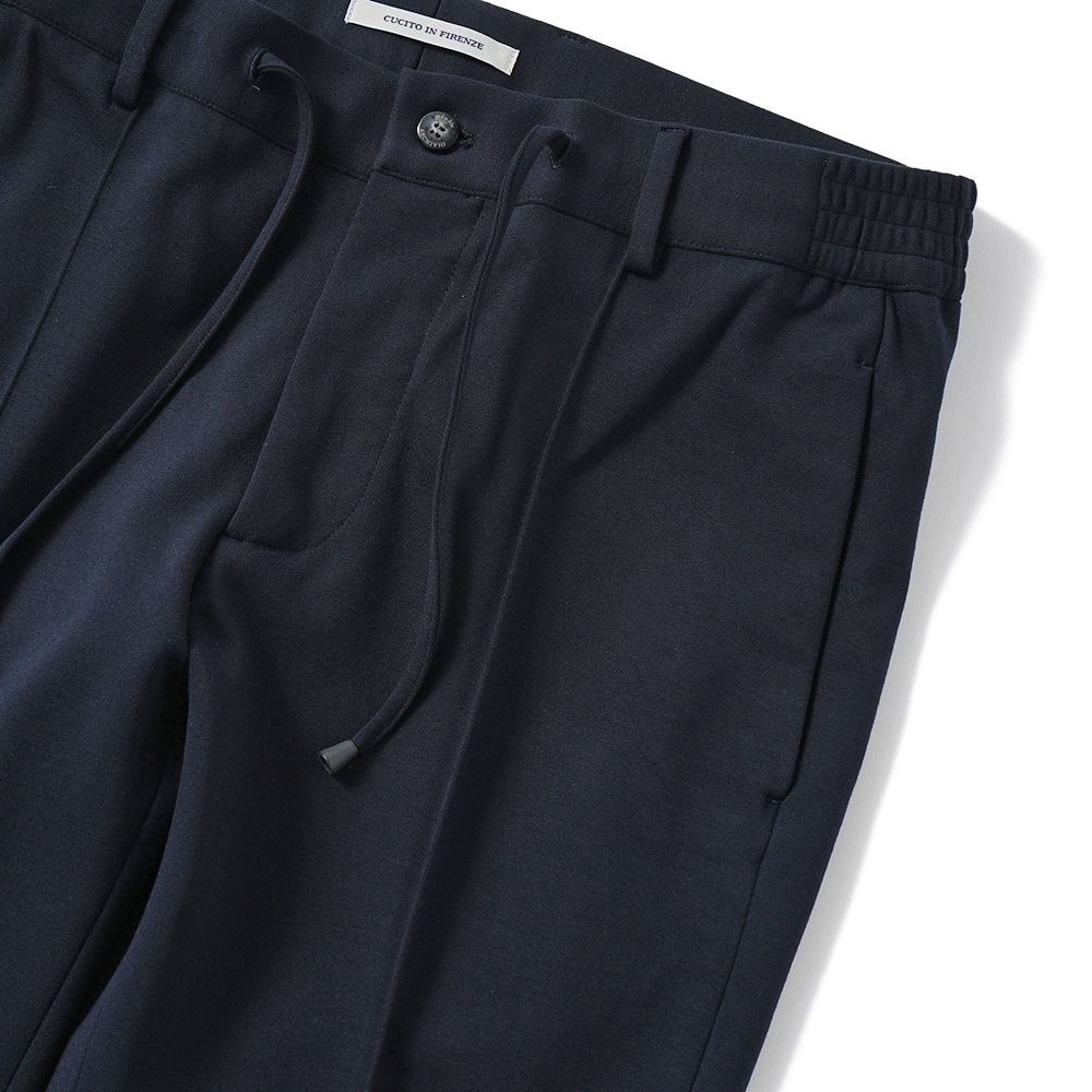 giab's ARCHIVIO ジャブスアルキヴィオ MASACCIO/M1 A5666 マサッチョ ニューウォッシャブルジャージー ドローコードパンツ NAVY