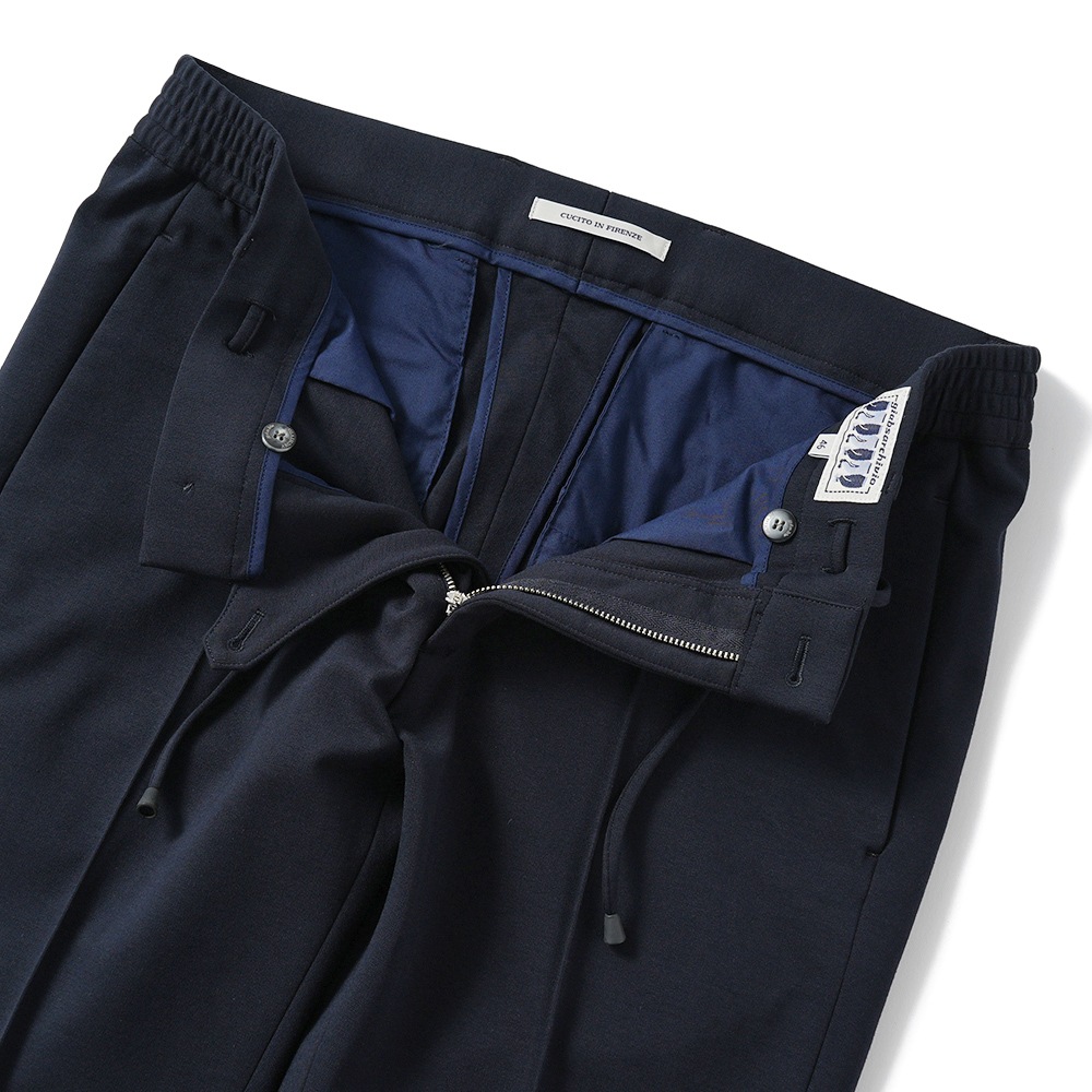 giab's ARCHIVIO ジャブスアルキヴィオ MASACCIO/M1 A5666 マサッチョ ニューウォッシャブルジャージー ドローコードパンツ NAVY