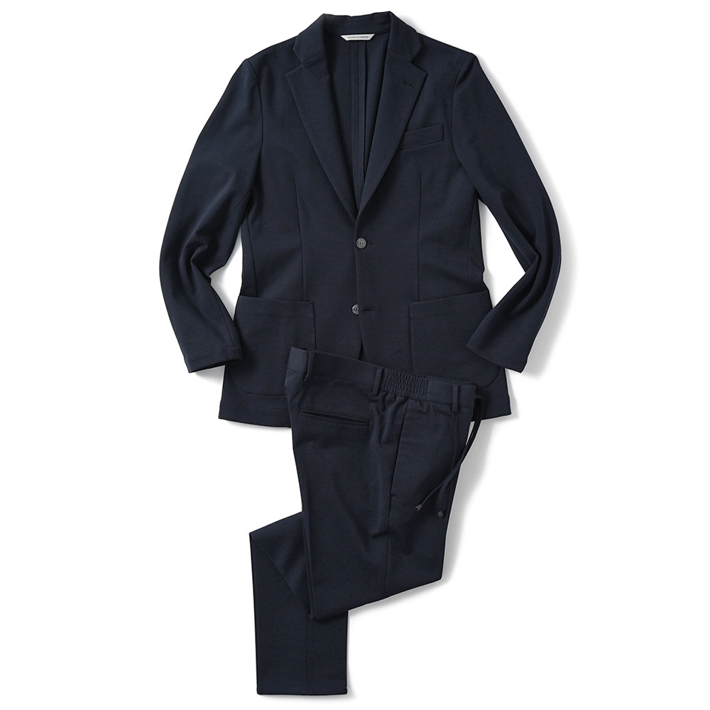 giab's ARCHIVIO ジャブスアルキヴィオ MASACCIO/M1 A5666 マサッチョ ニューウォッシャブルジャージー ドローコードパンツ NAVY