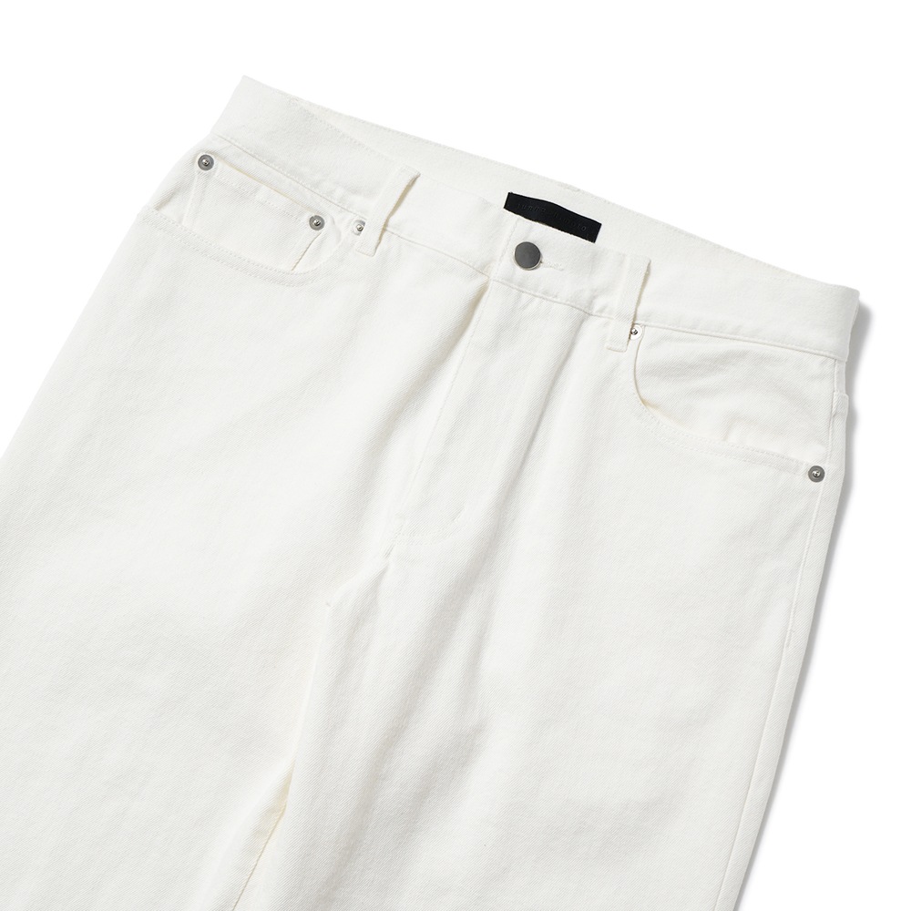 junhashimoto ジュンハシモト SEMI FLARE DENIM セミフレアデニム 1082610001 WHITE