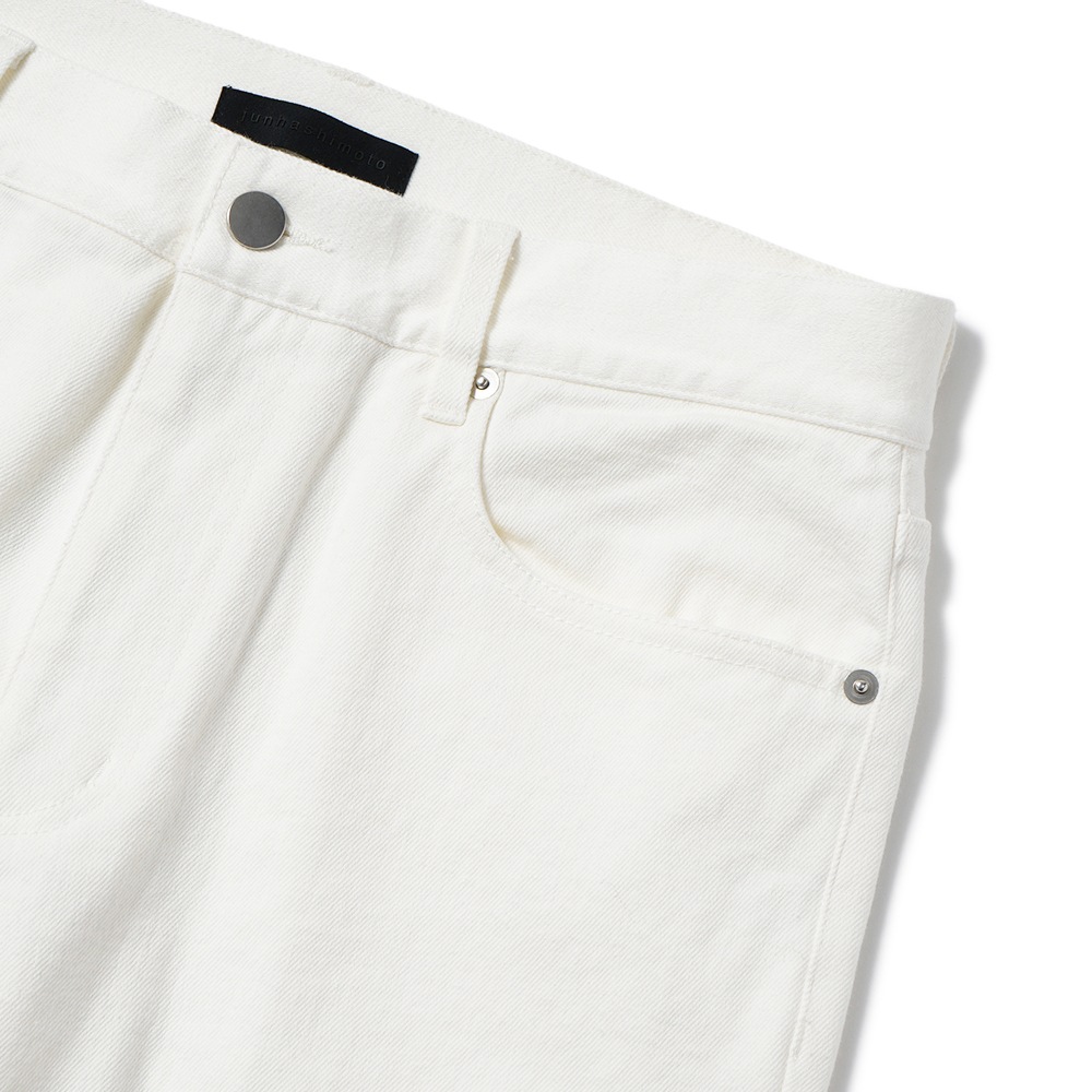 junhashimoto ジュンハシモト SEMI FLARE DENIM セミフレアデニム 1082610001 WHITE