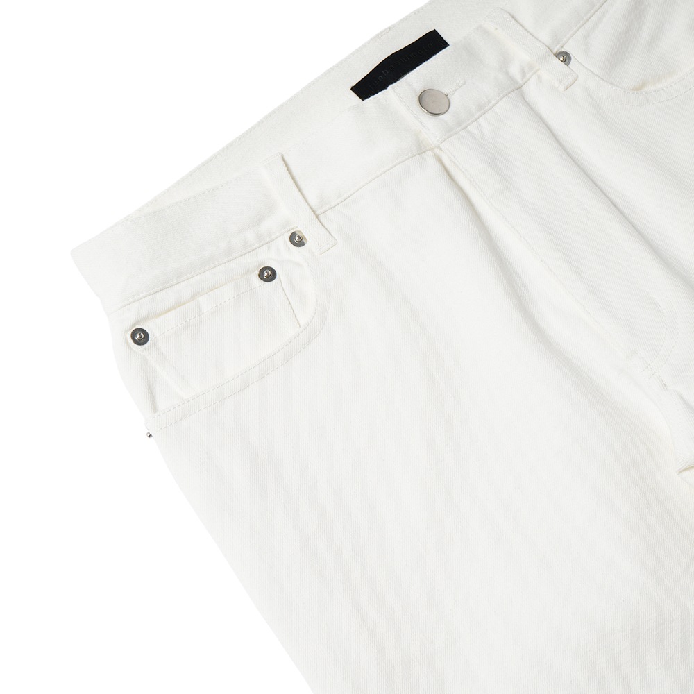 junhashimoto ジュンハシモト SEMI FLARE DENIM セミフレアデニム 1082610001 WHITE