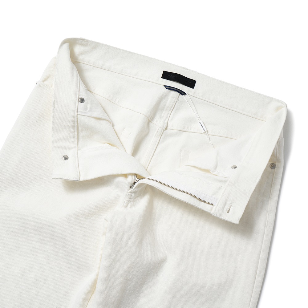 junhashimoto ジュンハシモト SEMI FLARE DENIM セミフレアデニム 1082610001 WHITE