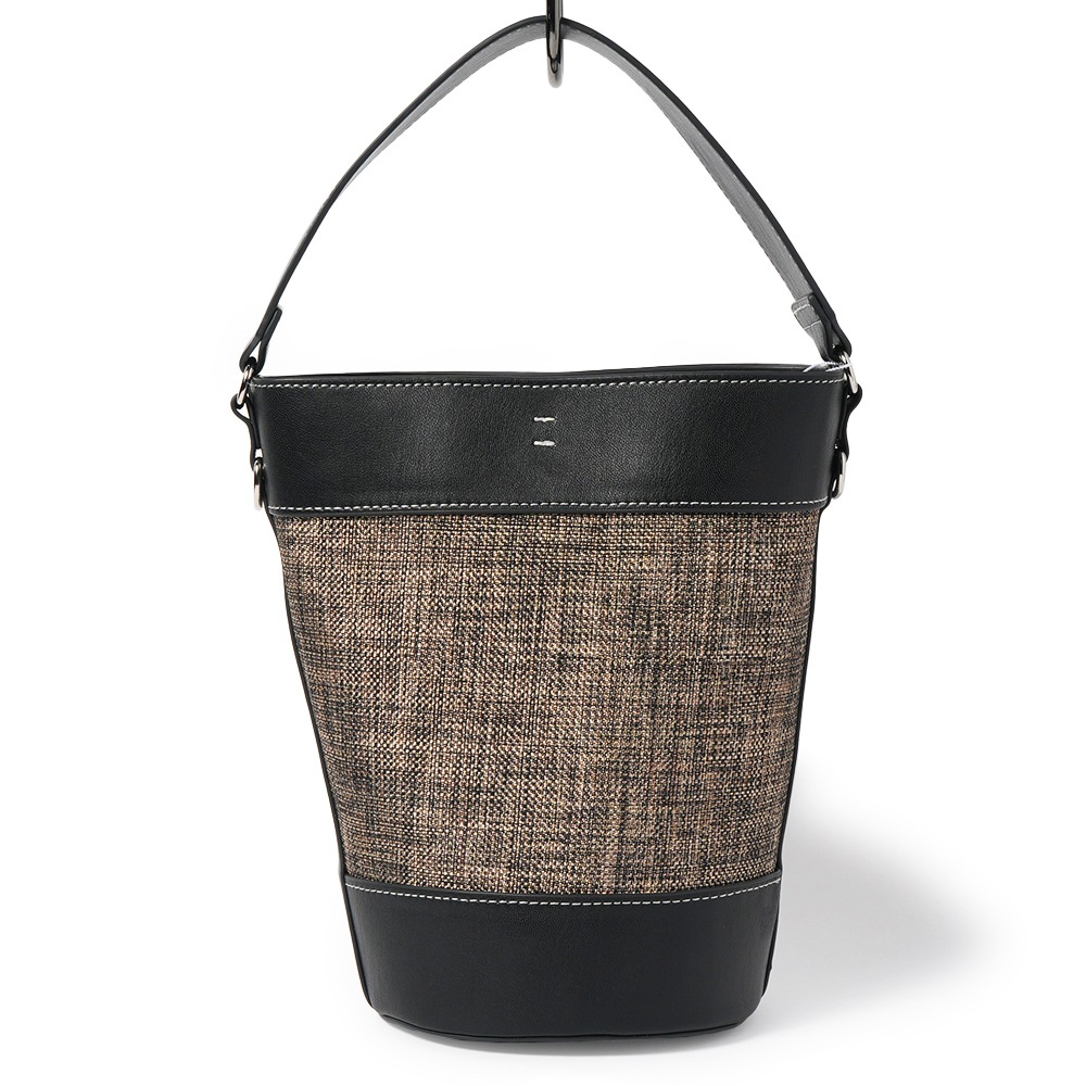 &MYUQ アンドミューク LUCIE MINI ルーシー ミニ 2WAYバッグ MIX×BLACK