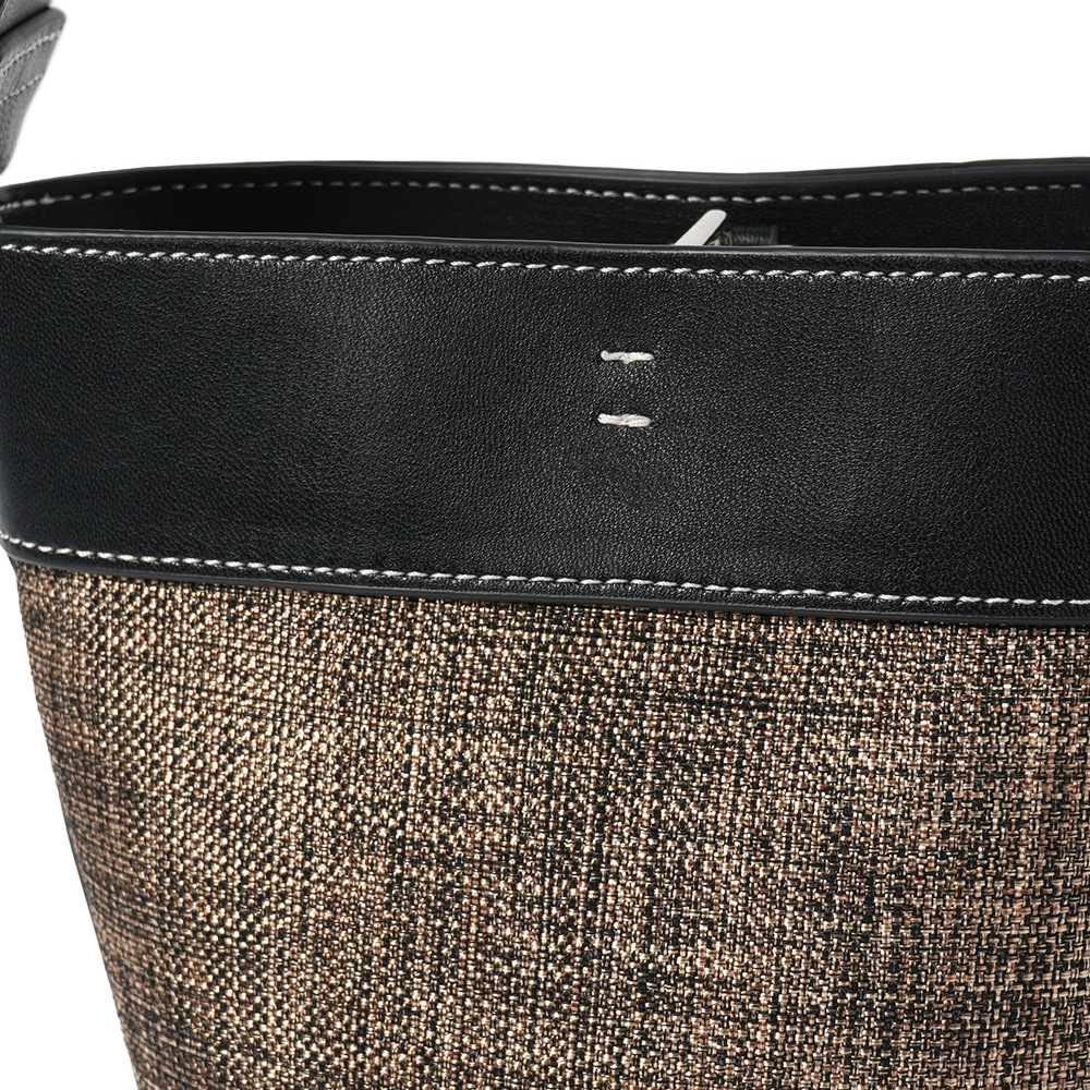 &MYUQ アンドミューク LUCIE MINI ルーシー ミニ 2WAYバッグ MIX×BLACK