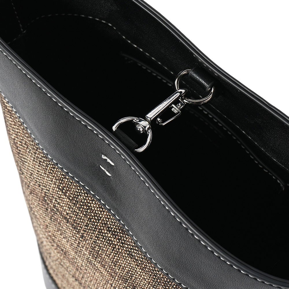 &MYUQ アンドミューク LUCIE MINI ルーシー ミニ 2WAYバッグ MIX×BLACK