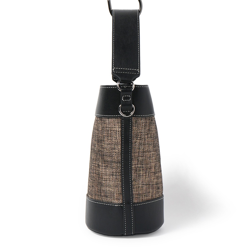 &MYUQ アンドミューク LUCIE MINI ルーシー ミニ 2WAYバッグ MIX×BLACK