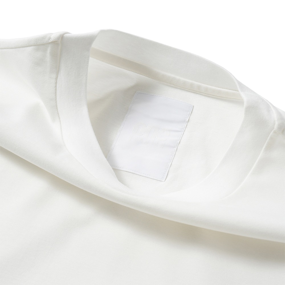 onegravity ワングラビティ オーバーサイズ サイドジップ ショートスリーブ カットソー 42-234-13-075835 WHITE