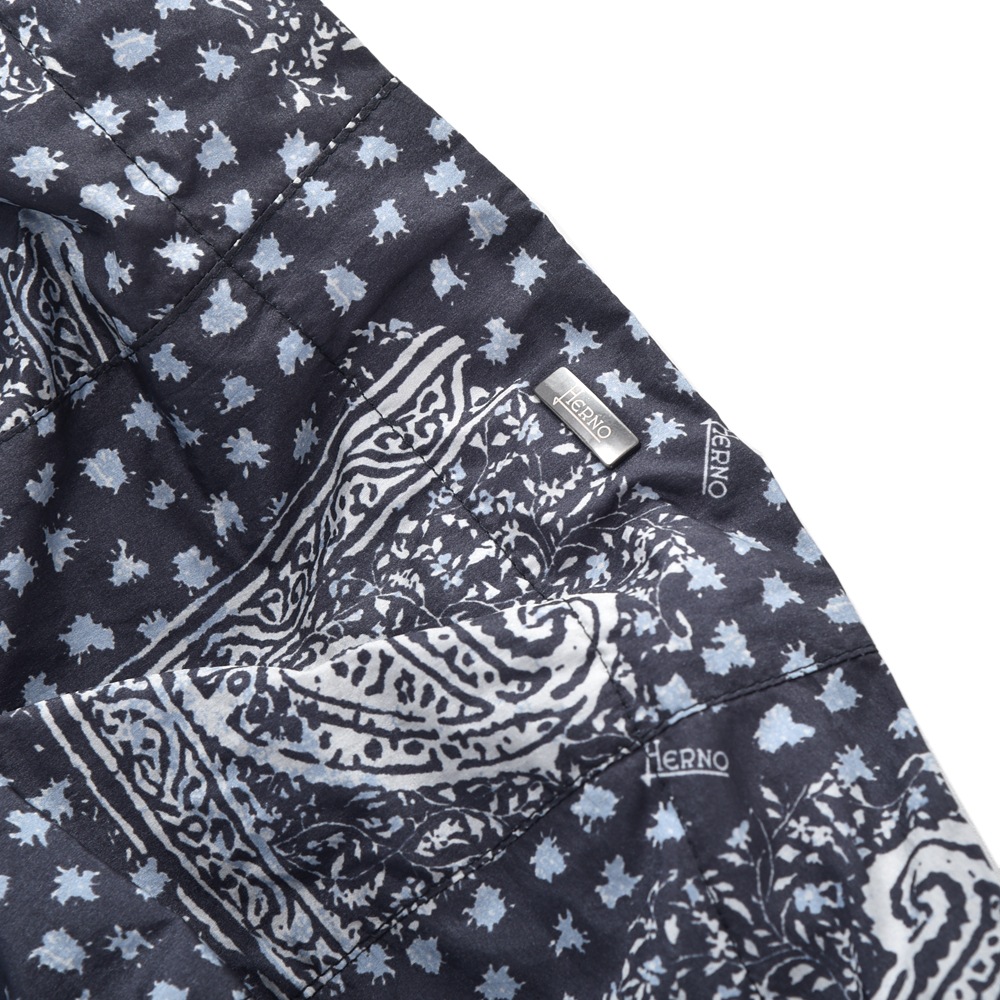 HERNO ヘルノ GI000292U-12447P ナイロン ペイズリーバンダナプリント
