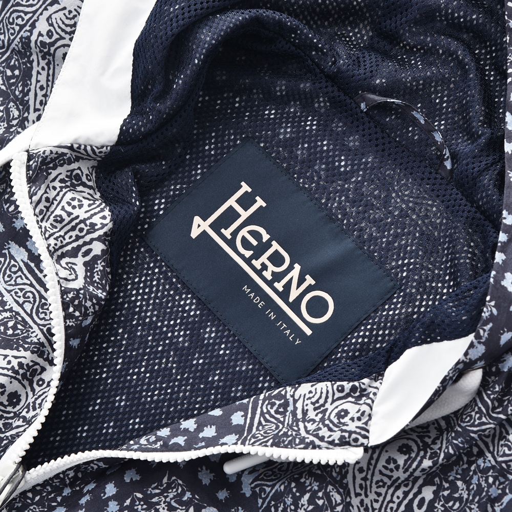 HERNO ヘルノ GI000292U-12447P ナイロン ペイズリーバンダナプリント