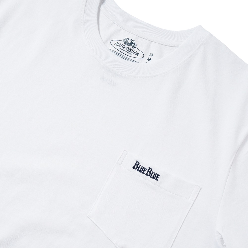 FRUIT OF THE LOOM・BLUE BLUE フルーツオブザルーム×ブルーブルー FRUIT OF THE LOOM・BLUE BLUE オーガニックコットン 2パック ポケットTシャツ/24 CHARCOAL