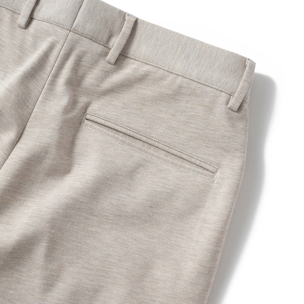 giab's ARCHIVIO ジャブスアルキヴィオ MASACCIO/M1 A5666 マサッチョ ニューウォッシャブルジャージー ドローコードパンツ BEIGE MELANGE