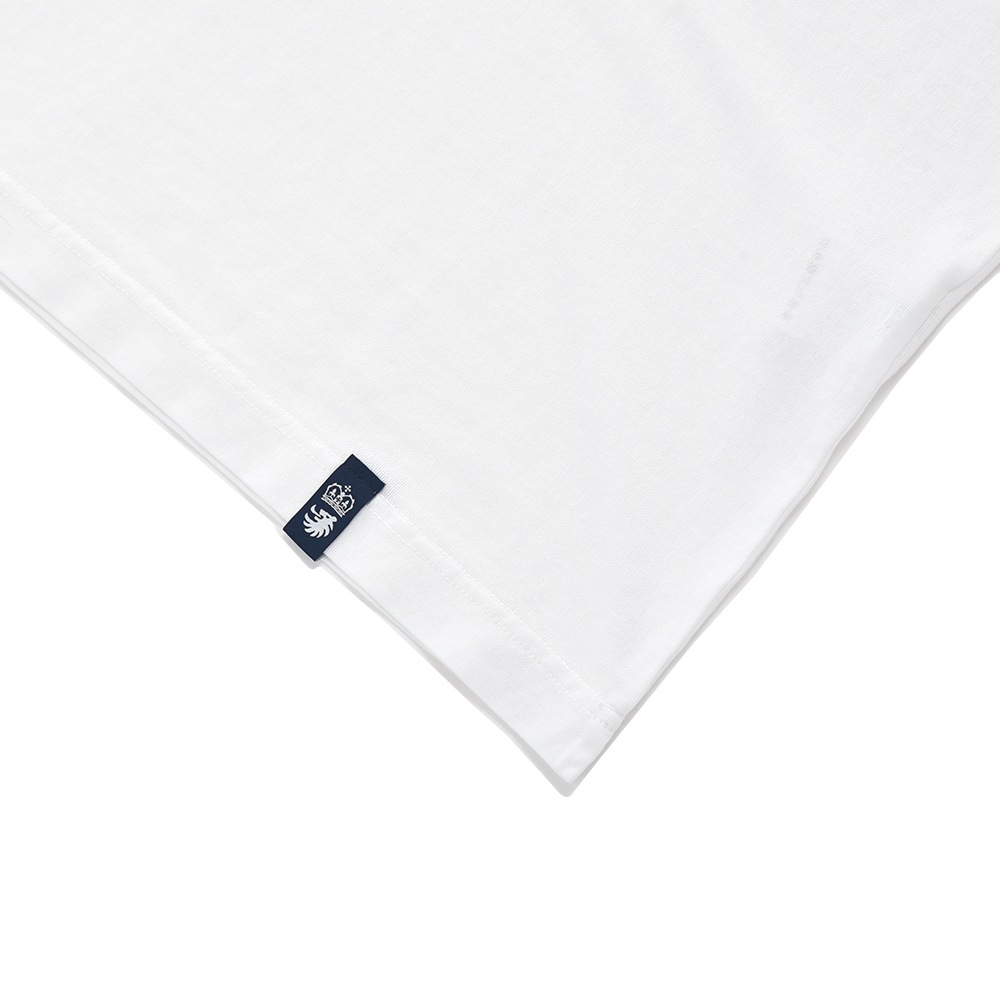 DRUMOHR ドルモア DTJ000B コットンクレープ ポケット クルーネック Tシャツ WHITE