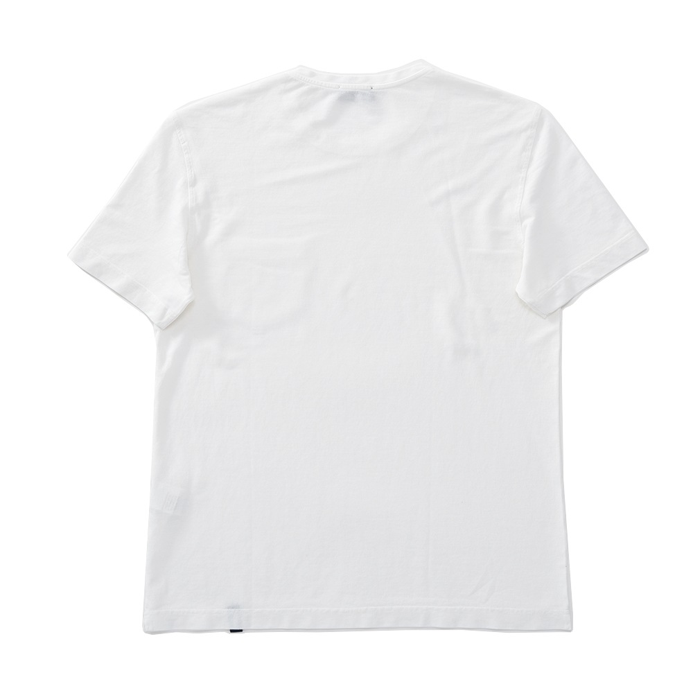 DRUMOHR ドルモア DTJ000B コットンクレープ ポケット クルーネック Tシャツ WHITE