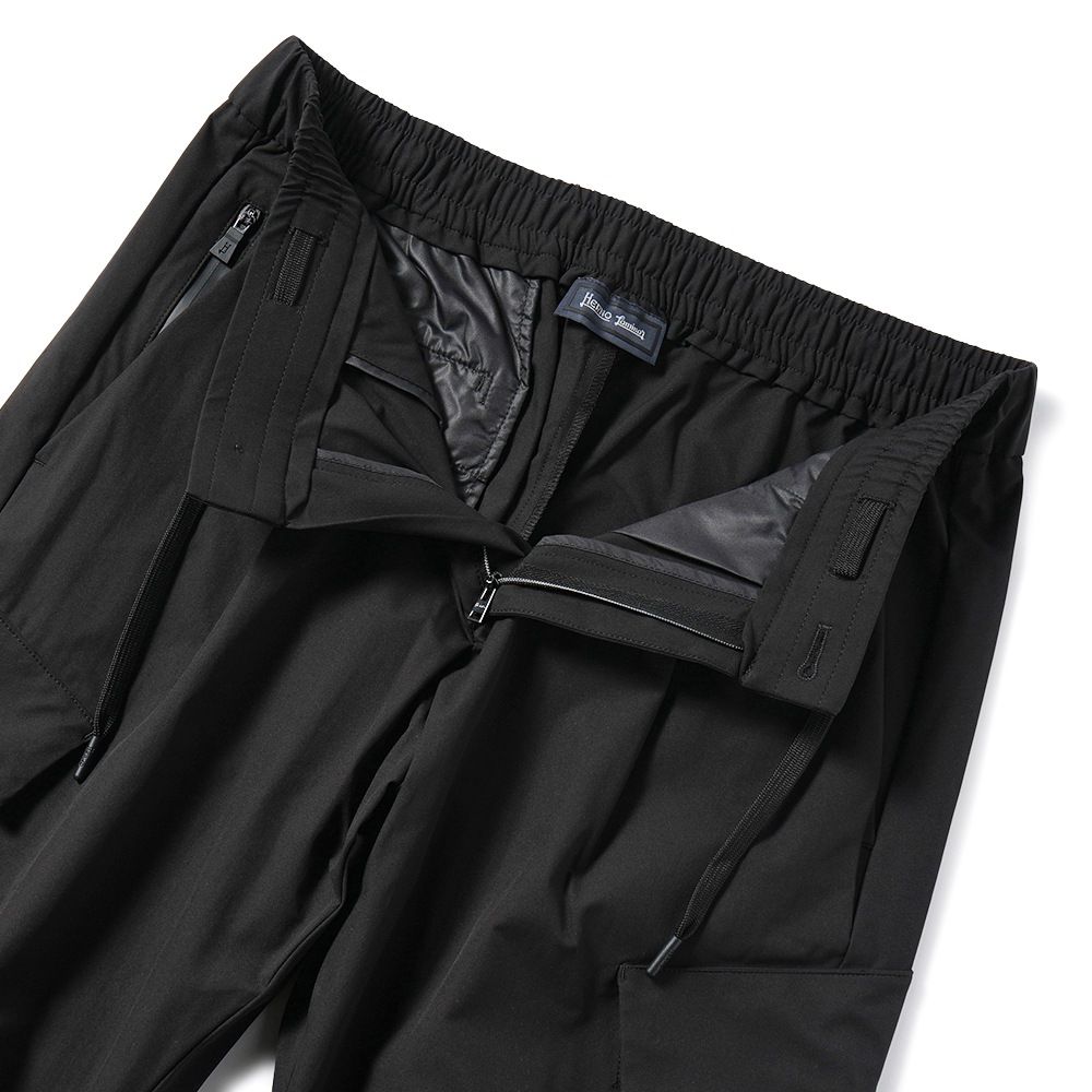 HERNO Laminar ヘルノ ラミナー ポリエステル ナチュラルストレッチ カーゴパンツ PT00007UL/12503 BLACK
