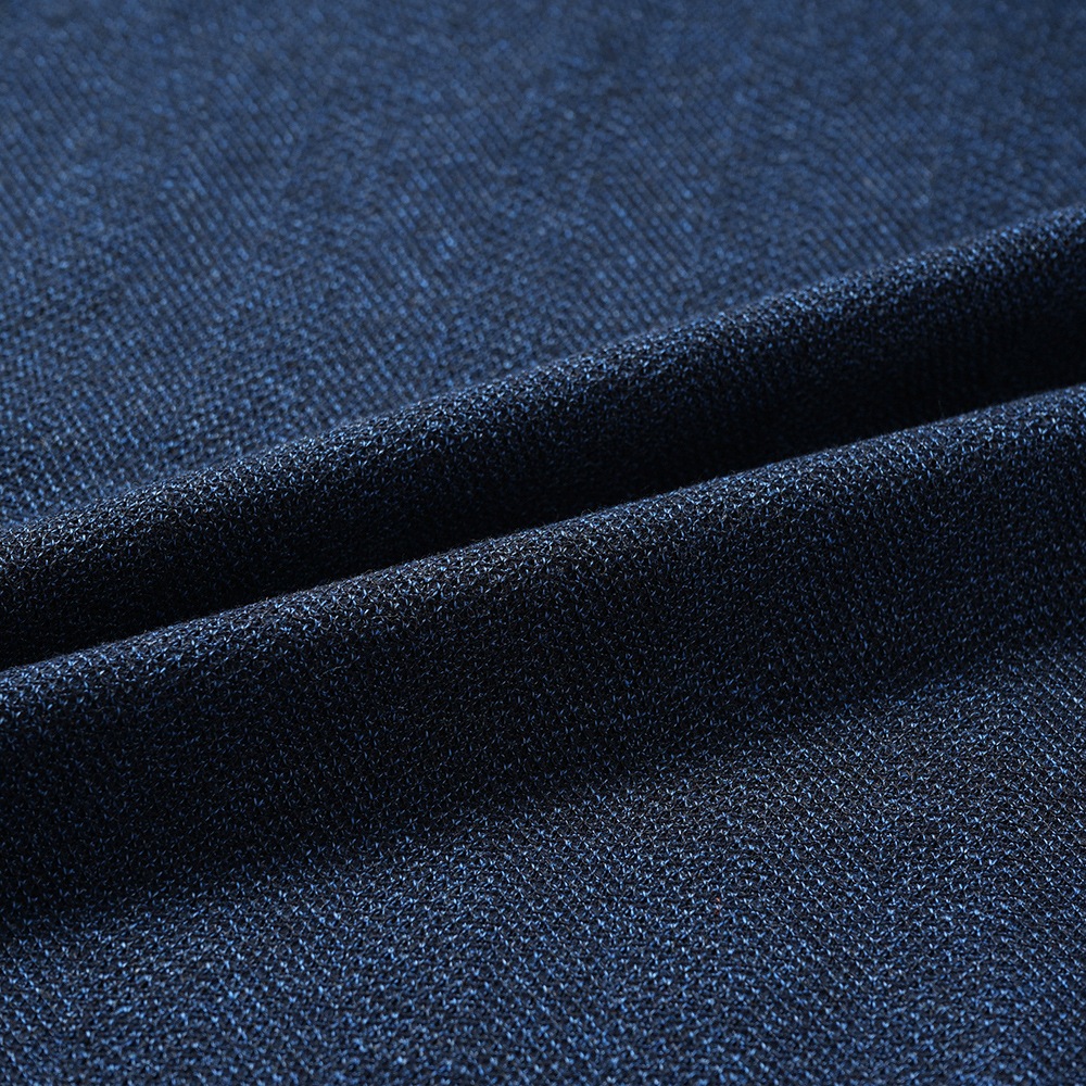 GUY ROVER ギローバー コットン カノコ バンドカラーポロシャツ PC432-541507 NAVY