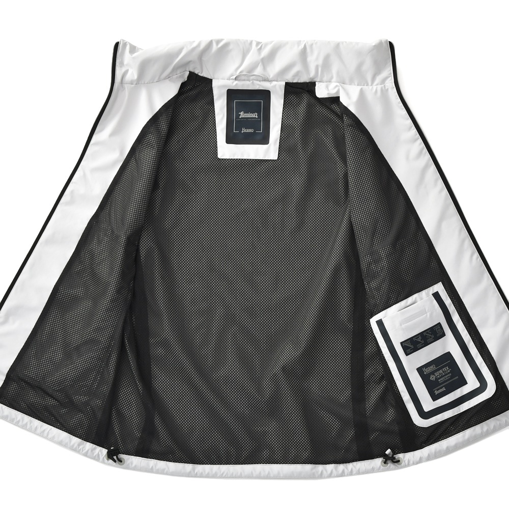 HERNO Laminar ヘルノ ラミナー GI00092UL-11106 ゴアテックス ウィンドストッパー スタンドカラー ジップアップベスト ICE