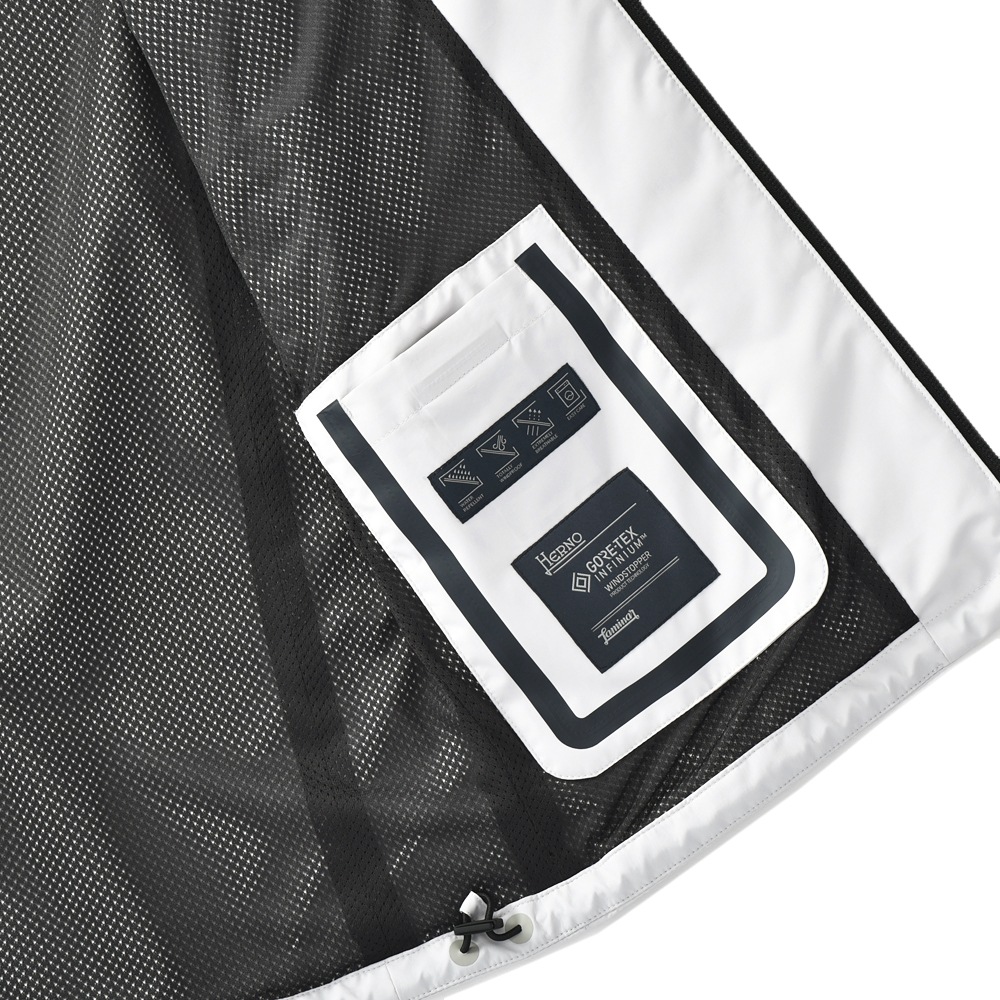 HERNO Laminar ヘルノ ラミナー GI00092UL-11106 ゴアテックス ウィンドストッパー スタンドカラー ジップアップベスト ICE