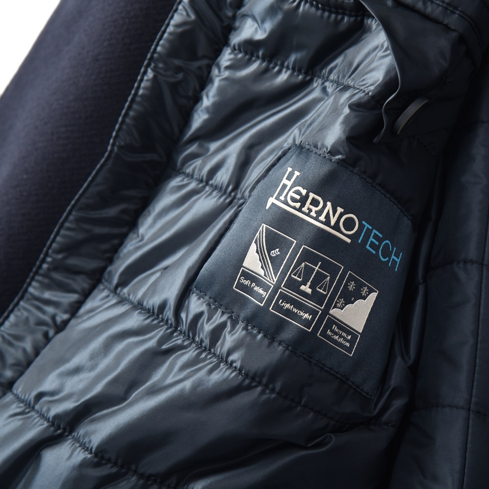 HERNO ヘルノ ウールメルトン×サーモア チェスターコート CA0045U/39601＋12020/C/O NAVY
