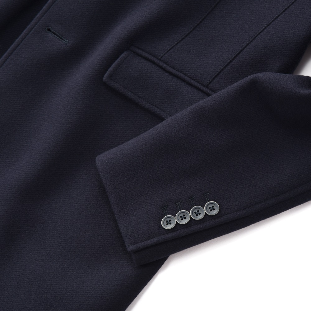 HERNO ヘルノ ウールメルトン×サーモア チェスターコート CA0045U/39601＋12020/C/O NAVY