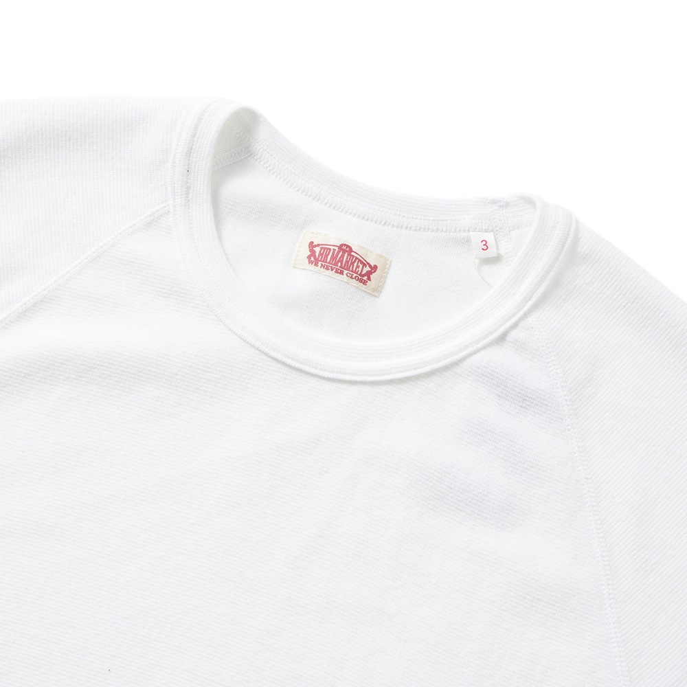 HOLLYWOOD RANCH MARKET ハリウッドランチマーケット ストレッチフライス ショートスリーブ Tシャツ 1004675 WHITE