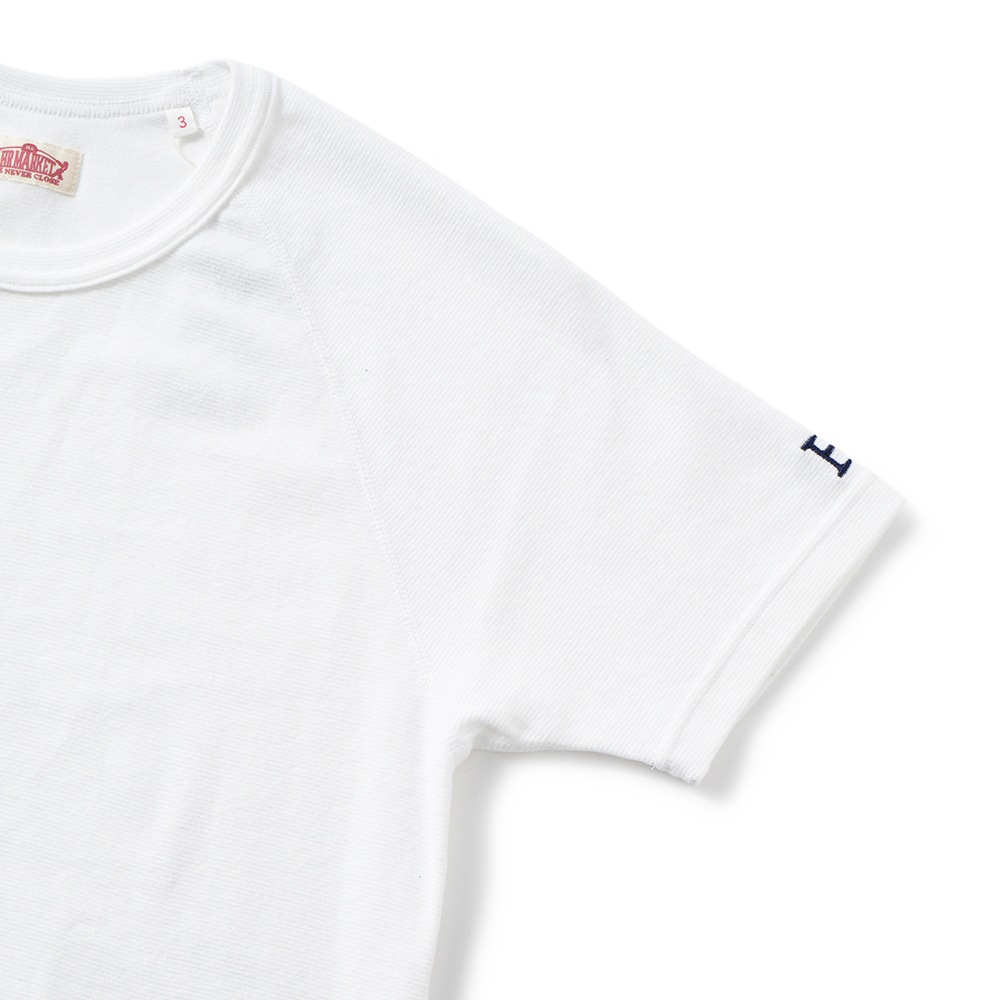 HOLLYWOOD RANCH MARKET ハリウッドランチマーケット ストレッチフライス ショートスリーブ Tシャツ 1004675 WHITE