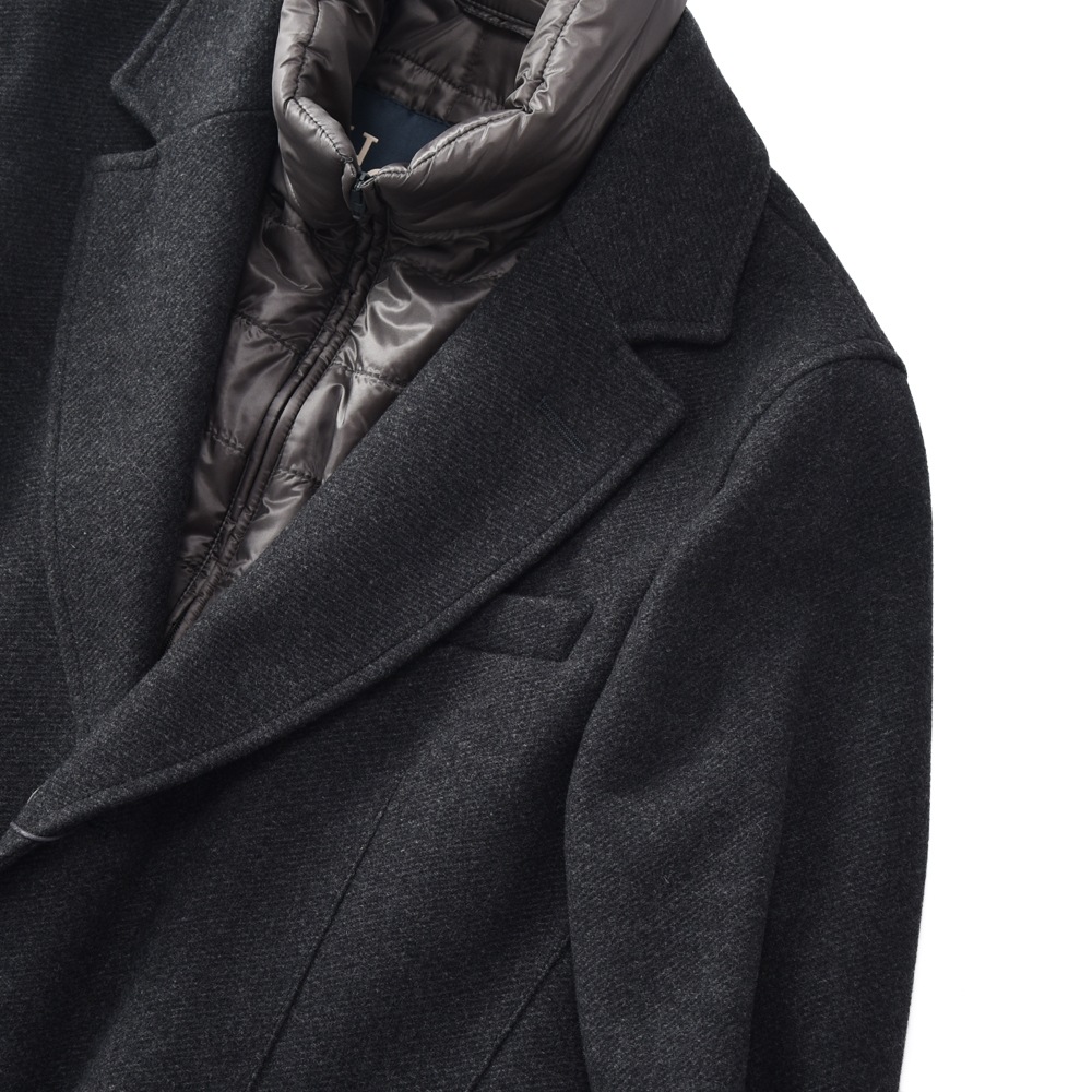 HERNO ヘルノ ウールメルトン×サーモア チェスターコート CA0045U