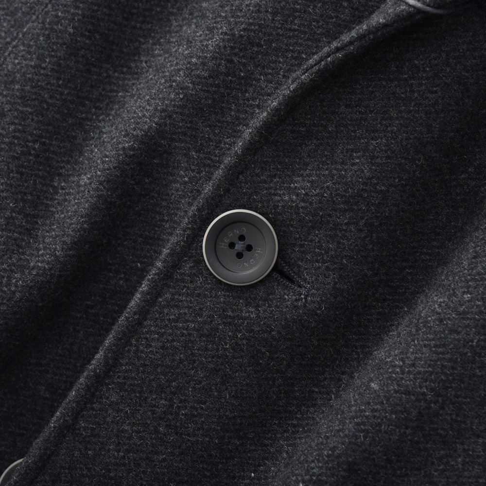 HERNO ヘルノ ウールメルトン×サーモア チェスターコート CA0045U/39601＋12020/C/O D.GREY