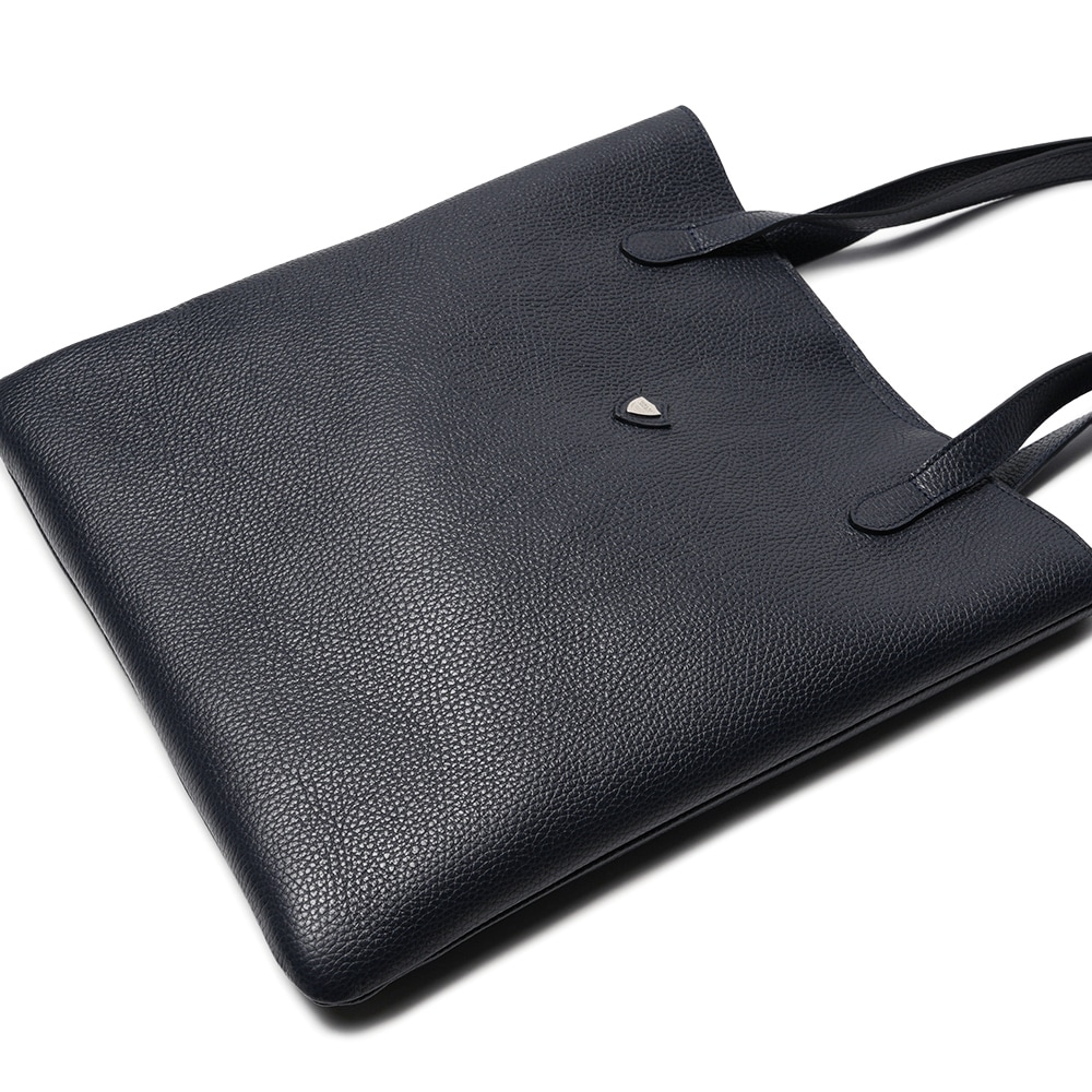 CHAMBORD SELLIER シャンボール セリエ 60824 BUSSE/LAGUN ビュッセ シュリンクレザー トートバッグ NAVY