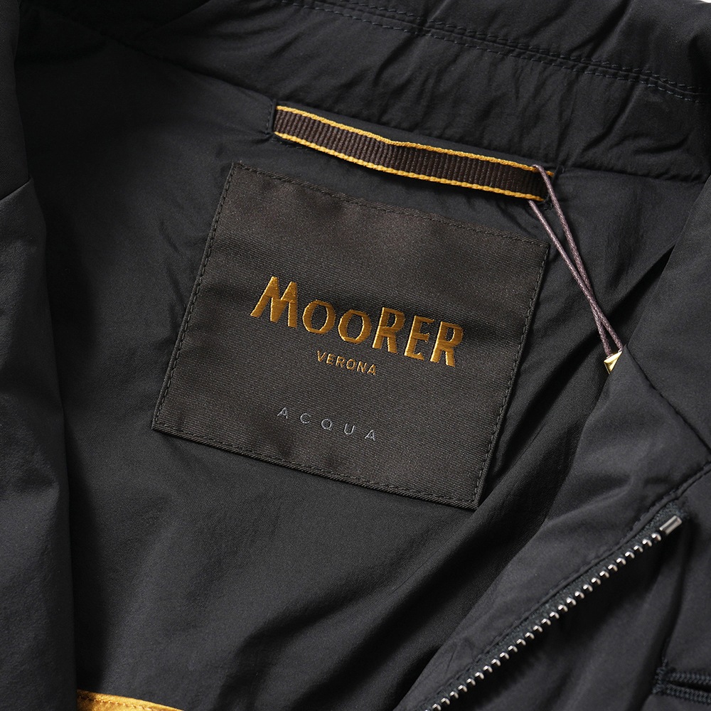 MOORER ムーレー ZAVYER-S3 ザビエル ストレッチナイロン ライトダウンジャケット BLACK