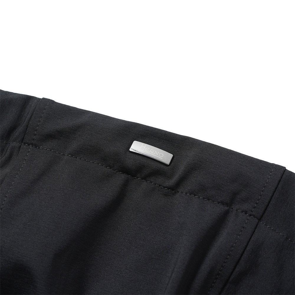 HERNO ヘルノ NYLON JERSEY ナイロンジャージ ジップアップ フーデッドパーカ JC000053U-12588S BLACK