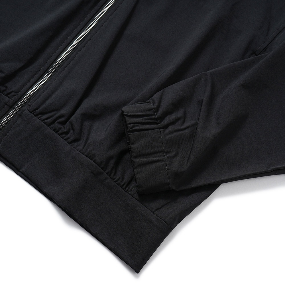 HERNO ヘルノ NYLON JERSEY ナイロンジャージ ジップアップ フーデッドパーカ JC000053U-12588S BLACK