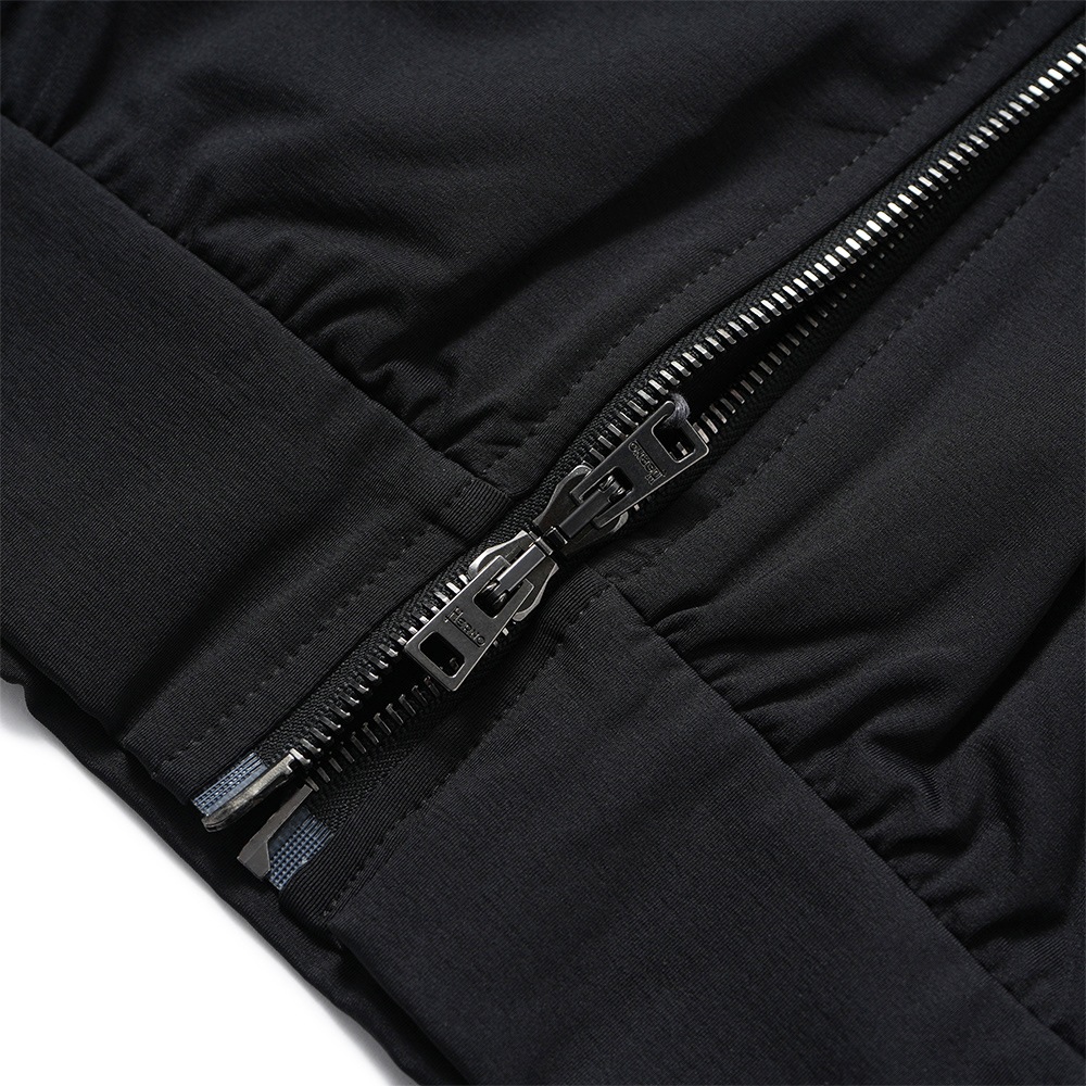 HERNO ヘルノ NYLON JERSEY ナイロンジャージ ジップアップ フーデッドパーカ JC000053U-12588S BLACK