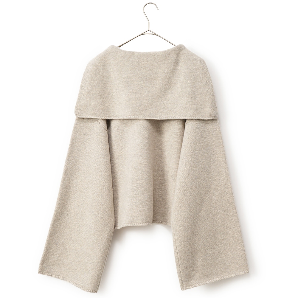 PROTAGONISTA プロタゴニスタ セーラーカラー Vネック ニット PNT-KT-29R BEIGE