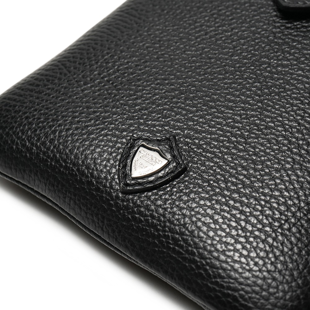 CHAMBORD SELLIER シャンボール セリエ 60823 LUSSET/LAGUN リュセ シュリンクレザー ミニショルダーバッグ BLACK