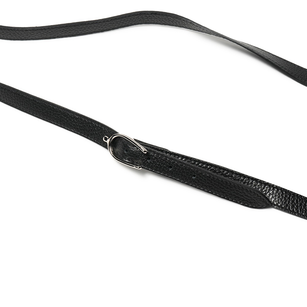 CHAMBORD SELLIER シャンボール セリエ 60823 LUSSET/LAGUN リュセ シュリンクレザー ミニショルダーバッグ BLACK