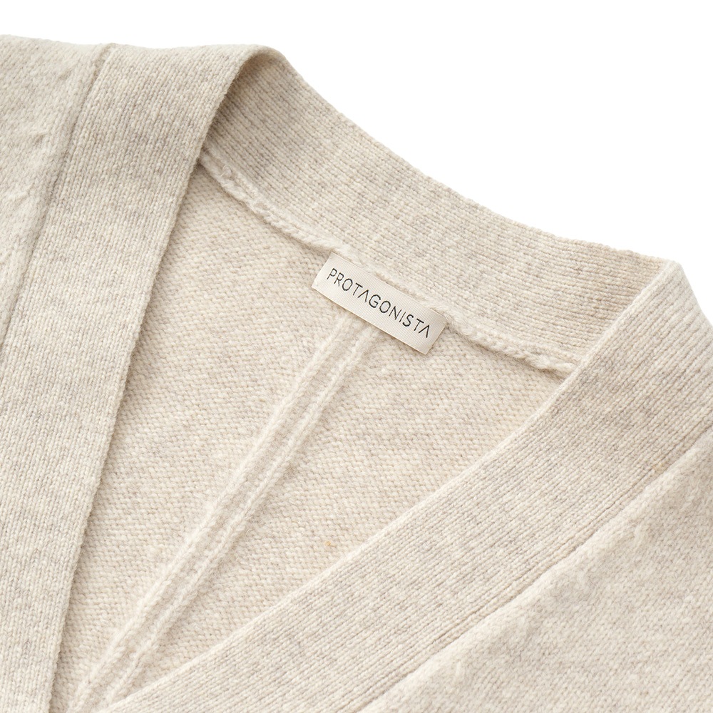 PROTAGONISTA プロタゴニスタ ロング ニット カーディガン PNT-KT-36 BEIGE
