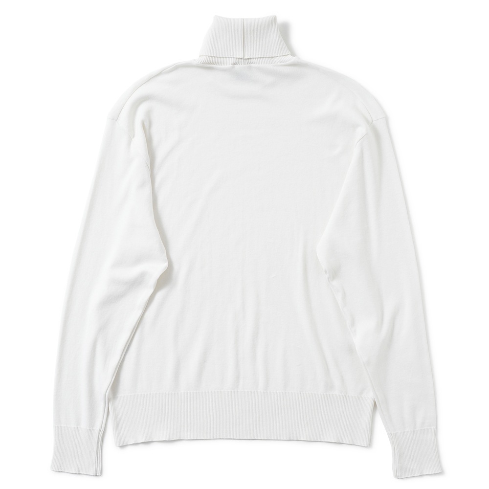 GICIPI ジチピ 2502A TIGRE Cotone Soft ティーグレ タートルネック リラックスフィット ニットソー Bianco