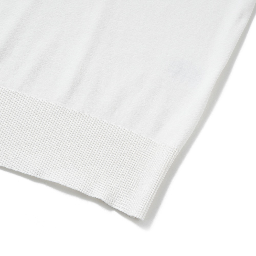 GICIPI ジチピ 2502A TIGRE Cotone Soft ティーグレ タートルネック リラックスフィット ニットソー Bianco