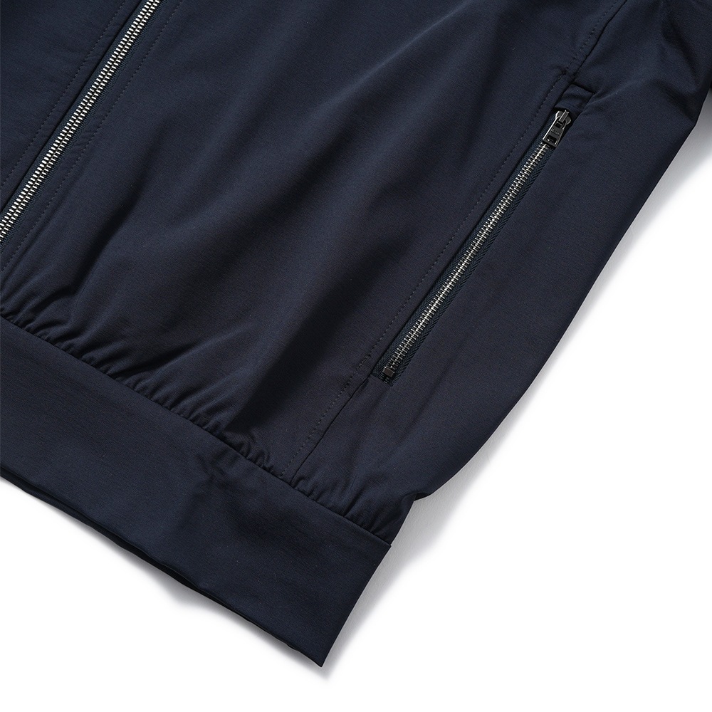 HERNO ヘルノ NYLON JERSEY ナイロンジャージ ジップアップ フーデッドパーカ JC000053U-12588S NAVY
