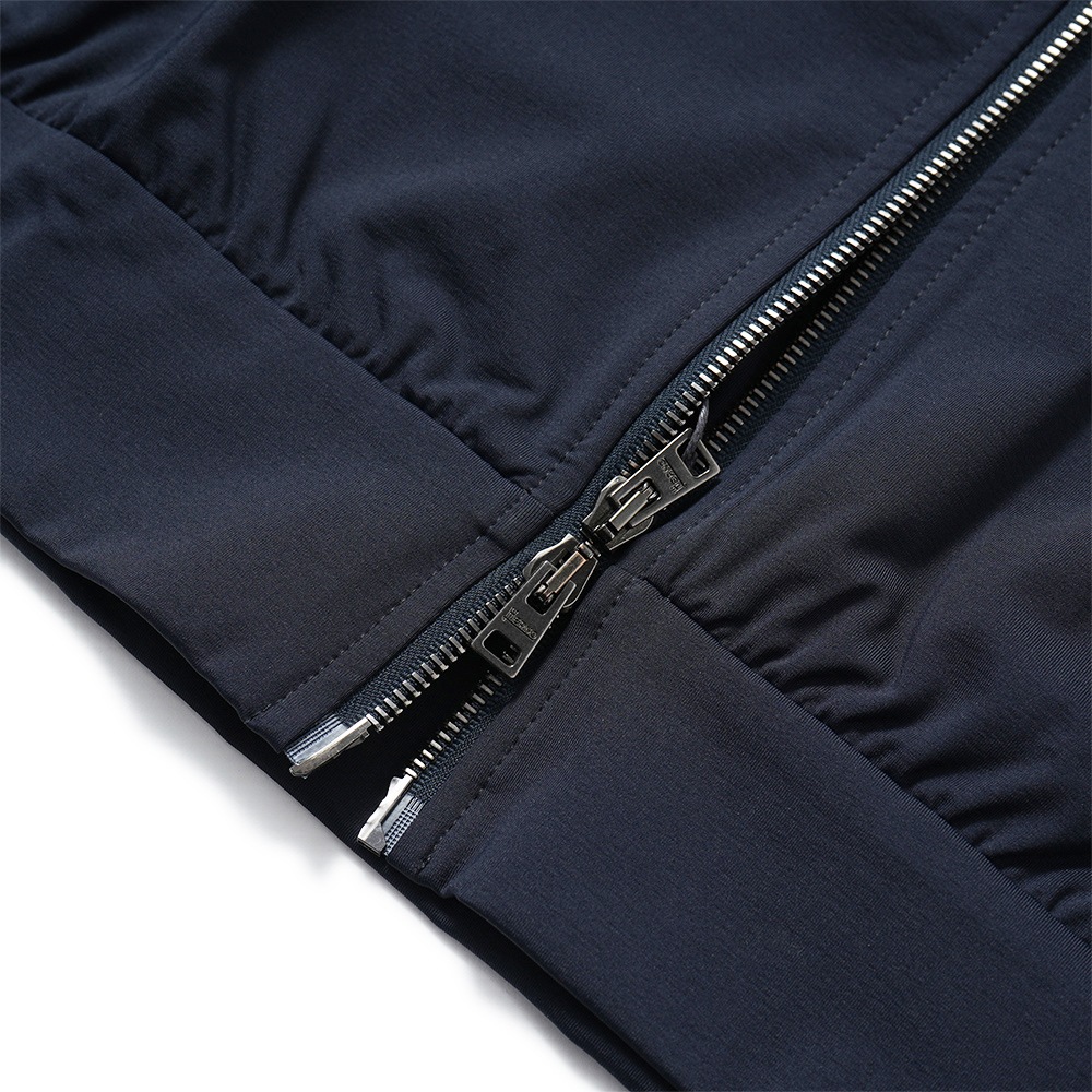 HERNO ヘルノ NYLON JERSEY ナイロンジャージ ジップアップ フーデッドパーカ JC000053U-12588S NAVY