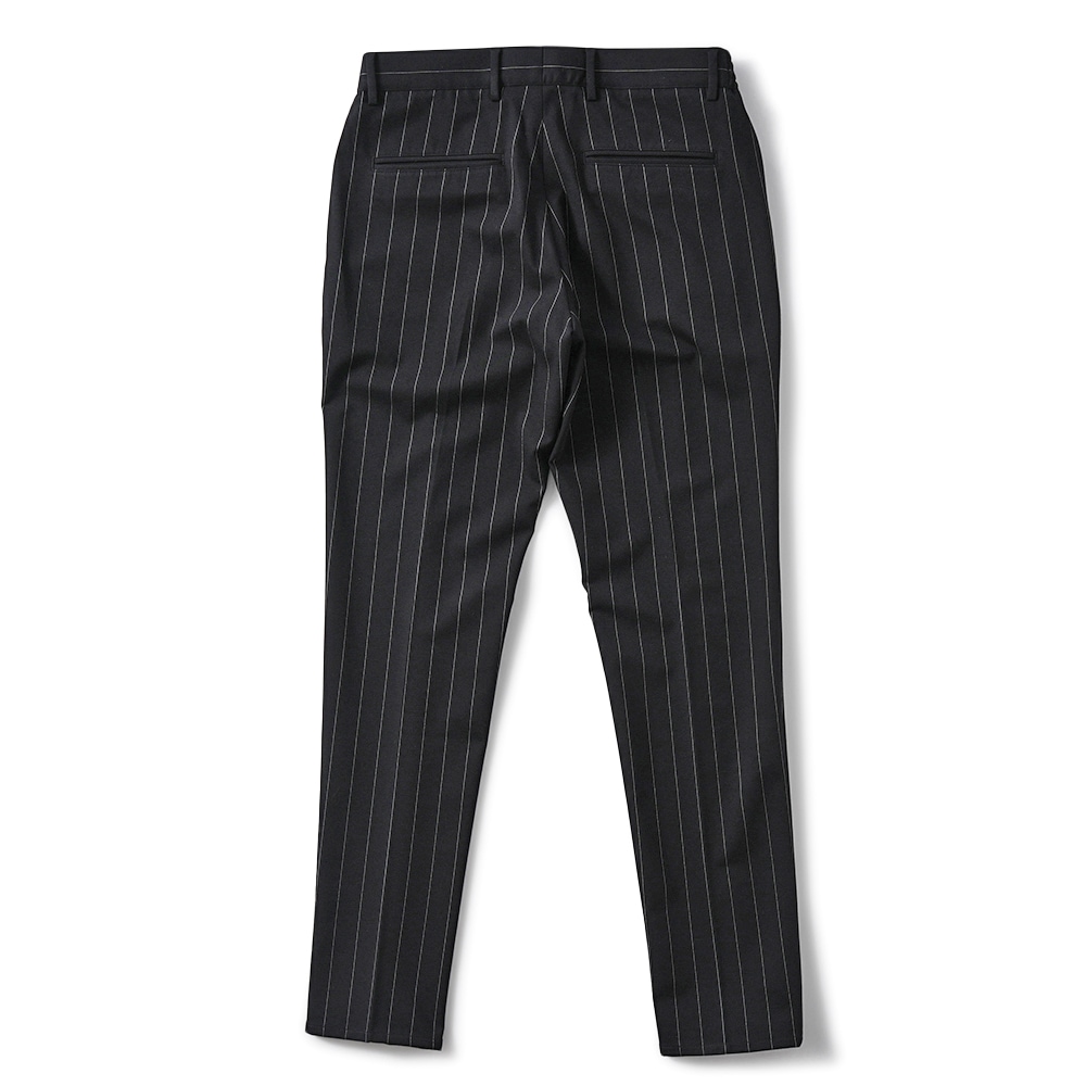 giab's ARCHIVIO ジャブスアルキヴィオ MASACCIO/M1 A3719 マサッチョ ペンシルストライプジャージー ドローコードパンツ BLACK