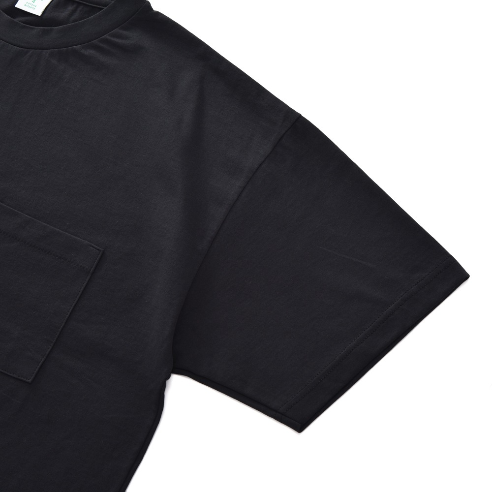 GICIPI ジチピ 2206P GRANCHIO コットン ポケット クルーネック ショートスリーブTシャツ BLACK